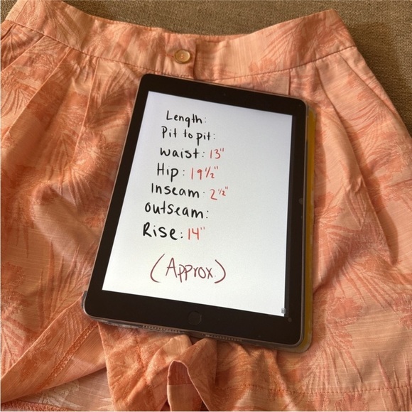 ASOS Jacquard High Waist Pink Shorts - Size 6 - NWT - Picture 8 of 8